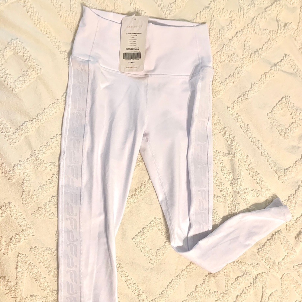 White 7/8 Power Hold Leggings Fabletics